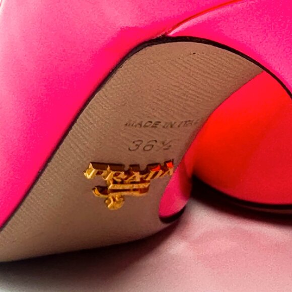 Prada Neon Pink Pumps- Size 36.5 - Picture 9 of 14